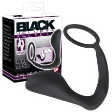Кольцо для пениса-анальная втула Black Velvets