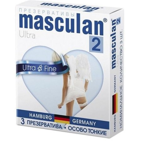 Презервативы Masculan Ultra Fine (ульратонкие с обильной смазкой) 3шт