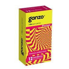 Презервативы Ganzo Extase точечно-ребристые 12 шт