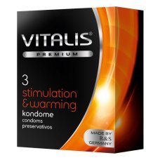 Презервативы Vitalis №3 Stimulation and Warming с согревающим эффектом