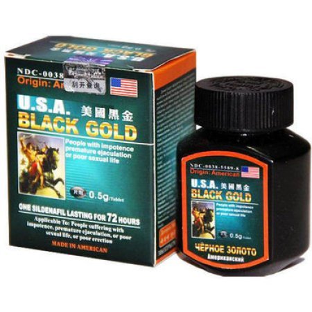 Американское Черное золото (USA Black Gold) таблетки для потенции 16 капсул