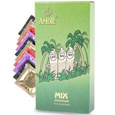 Латексные презервативы Amor Mix №10 яркая линия