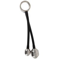 Эрекционное кольцо с металлическими грузиками Cock ring & Ass plugs