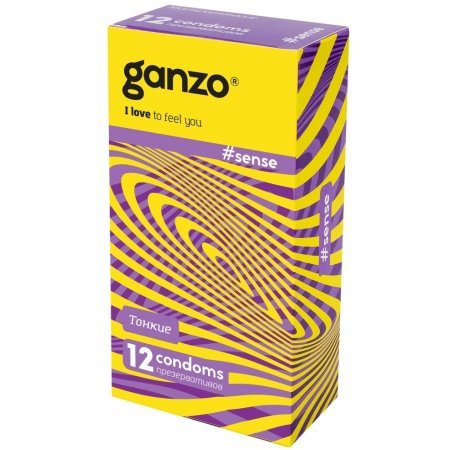 Презервативы Ganzo №12 Sense тонкие минск