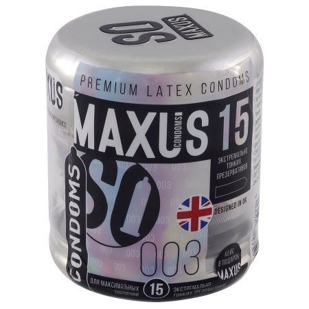 Презервативы Maxus №15 Extreme Thin экстремально тонкие минск