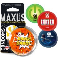 Презервативы в пластиковом кейсе Maxus №3 Special точечно-ребристые минск