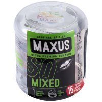 Презервативы Maxus №15 Mixed микс в пластиковом кейсе