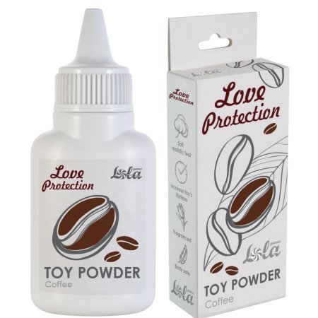 Пудра для игрушек Love Protection с ароматом кофе 15 гр минск